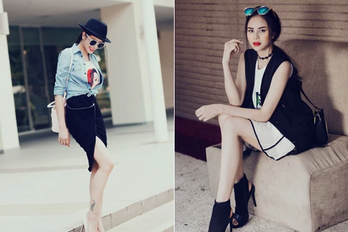 Diễn viên Sella Trương diện street style ấn tượng xuống phố