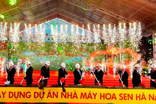 Khởi công nhà máy Hoa Sen Hà Nam hơn 3.000 tỷ đồng 