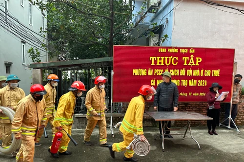 Phối hợp xử lý tình huống chữa cháy, cứu nạn đối với nhà cho thuê có nhiều phòng trọ