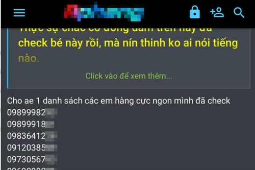 Điều tra vụ việc số điện thoại của nhiều người dân bị đưa lên trang web "đen"