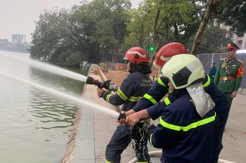 Sẵn sàng phòng, chống cháy, nổ tại các trận địa bắn pháo hoa