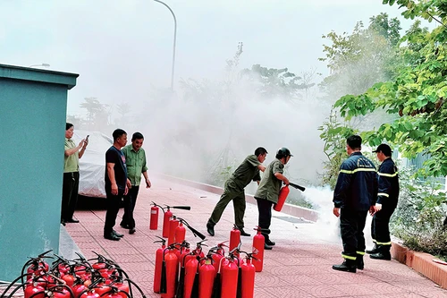 Đội ngũ dân phòng là chủ công trong công tác phòng cháy, chữa cháy tuyến cơ sở