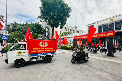  Quận Tây Hồ với hàng trăm thành viên lực lượng tham gia đảm bảo ANTT ở cơ sở