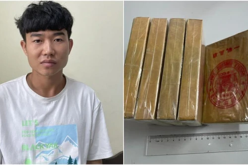 Lộ chân tướng kẻ cất giấu 6 bánh heroin trong gói hàng hóa gửi xe khách