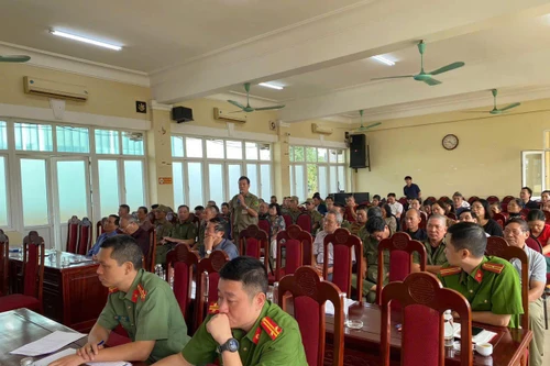 Người dân đánh giá cao về tinh thần, trách nhiệm của lực lượng Công an phường