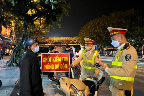 Quyết liệt xử lý nồng độ cồn ngày Tết
