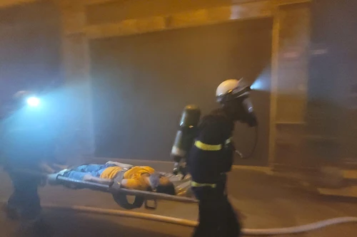 Huy động gần 100 người thực tập phương án chữa cháy, tìm kiếm cứu nạn