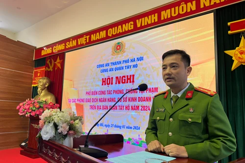 Trang bị kiến thức phòng ngừa tội phạm cướp ngân hàng, tiệm vàng cho các cơ sở kinh doanh