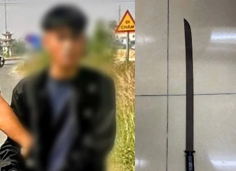 Khởi tố 2 đối tượng mang kiếm đi gây rối trật tự công cộng