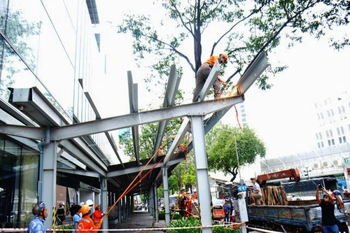 Một tòa nhà bị ông Đoàn Ngọc Hải xử phạt đến 58 triệu đồng