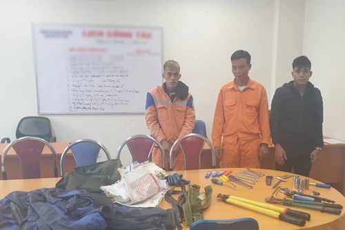 Đội lốt thợ điện cắt trộm dây cáp ở trạm biến áp