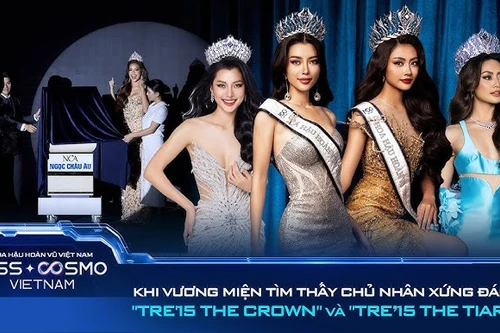 Vương miện "Hoa hậu Hoàn vũ Việt Nam 2025" lấy cảm hứng từ cây tre