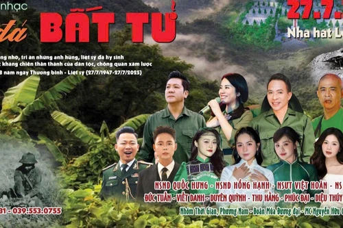 Dàn nghệ sĩ nhiều thế hệ hội ngộ trong đêm nghệ thuật "Lũy đá bất tử" 