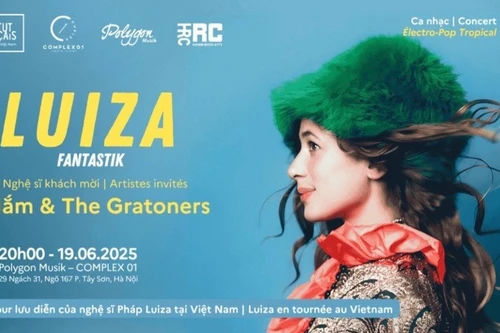 Nữ nghệ sĩ Pháp Luiza biểu diễn tại Việt Nam