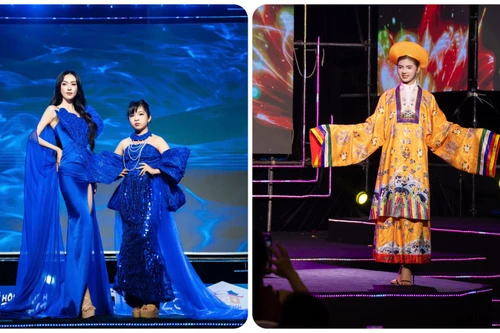 NTK Châu Loan gây ấn tượng mạnh với 2 bộ sưu tập lấy cảm hứng từ đại dương và Nam Phương Hoàng hậu