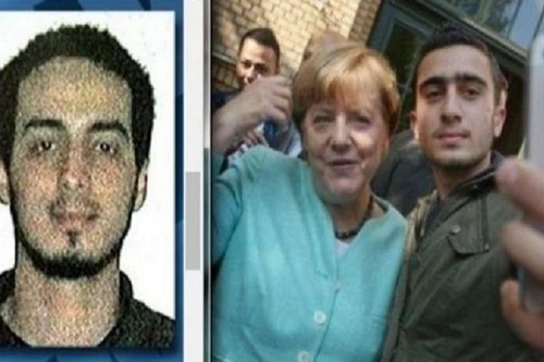 Thủ tướng Đức chụp ảnh tự sướng với nghi can tấn công khủng bố Brussels?