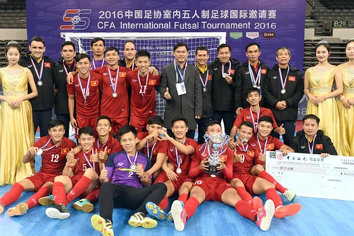 Futsal Việt Nam xếp trên chủ nhà Trung Quốc tại giải tứ hùng