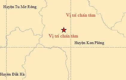 Kon Tum lại rung chuyển vì động đất 3,3 richter vào sáng sớm nay