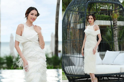 Hoa hậu Trúc Diễm khoe nhan sắc quyến rũ