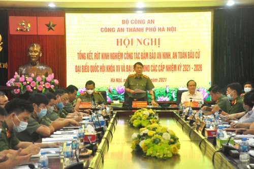 Công an Hà Nội có vai trò hết sức to lớn góp phần làm nên thành công bầu cử Đại biểu Quốc hội và HĐND các cấp 