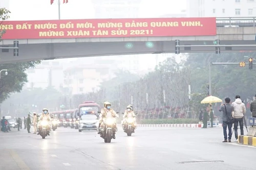 Tiếp tục chủ động các phương án bảo đảm TTATGT, dẫn đoàn tại Đại hội Đảng toàn quốc lần thứ XIII