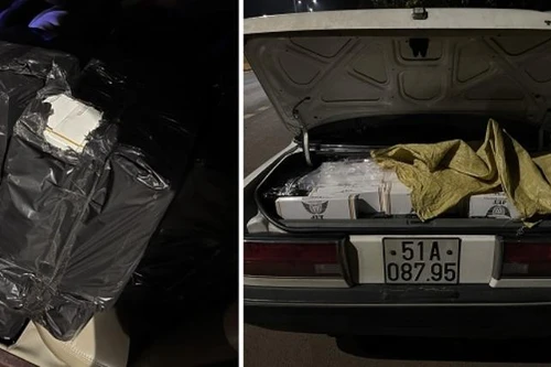 Cảnh sát giao thông truy đuổi lái xe chở thuốc lá lậu trên Quốc lộ