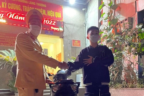 Cảnh sát 141 phát hiện, trao trả xe cho người dân bị mất trộm 
