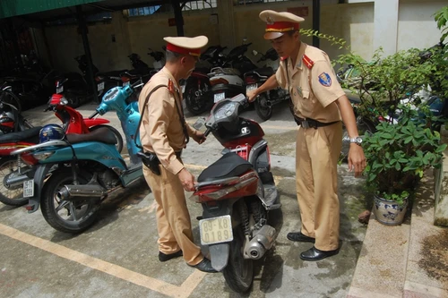 Xe Airblade đăng ký ở Hà Nội mang BKS giả tại Hưng Yên