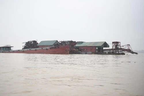 Cảnh sát đường thuỷ phát hiện hơn 500.000 m3 cát trái phép