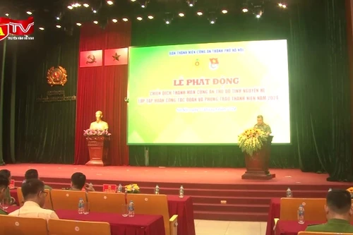 Phát động chiến dịch thanh niên Công an Thủ đô tình nguyện hè