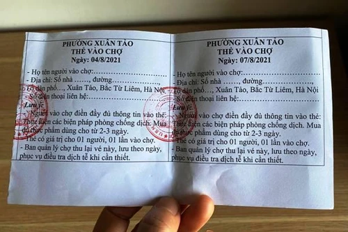 Người dân được phát phiếu đi chợ có được sang địa bàn khác mua lương thực?