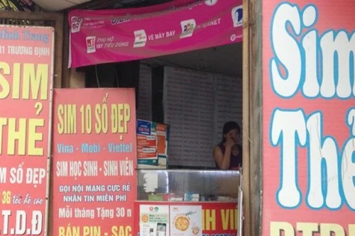 Đại lý SIM thẻ dùng tên ảo, chứng minh thư giả đăng ký thông tin thuê bao