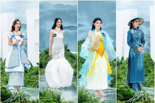 Thời trang tái chế độc đáo của thí sinh mang đến "Miss Earth Việt Nam 2023"