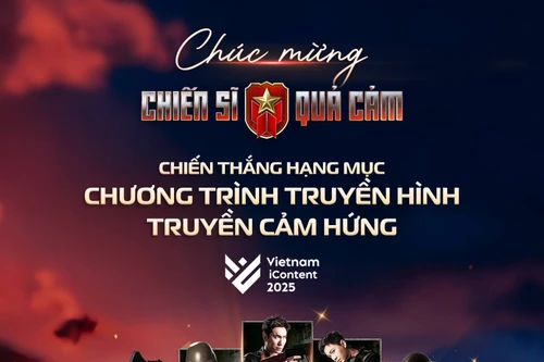 "Chiến sĩ quả cảm" được vinh danh “Chương trình truyền hình truyền cảm hứng” tại Vietnam iContent Awards 2025