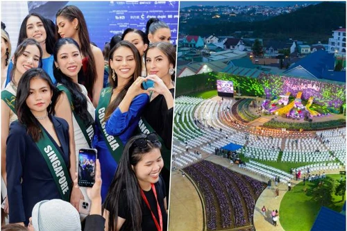 Miss Earth 2023 tổ chức vòng bán kết tại vườn hoa Vạn Thành - TP Đà Lạt