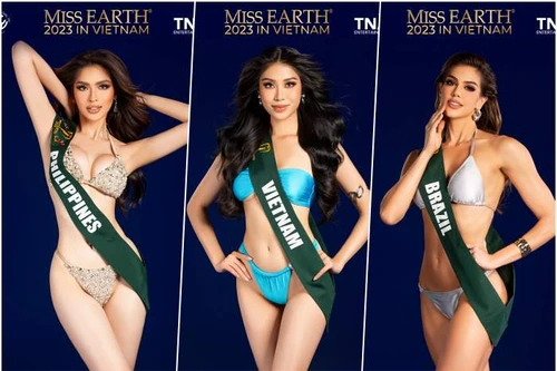 Thí sinh Miss Earth 2023 đọ dáng nóng bỏng trong trang phục bikini