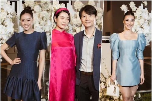 Dàn sao Việt rạng rỡ chúc mừng á hậu Thuỳ Dung và chồng doanh nhân