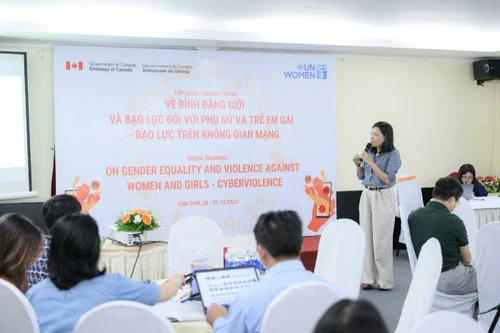 Tập huấn truyền thông về bình đẳng giới và bạo lực đối với phụ nữ, trẻ em gái - bạo lực trên không gian mạng