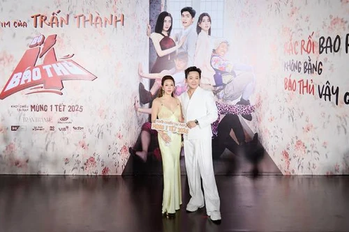 Hoa hậu Thu Hoài bất ngờ góp mặt trong phim Tết "Bộ tứ báo thủ"