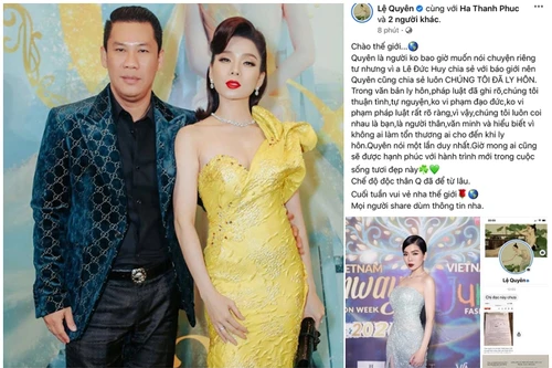 Vợ chồng Lê Quyên chính thức ly hôn