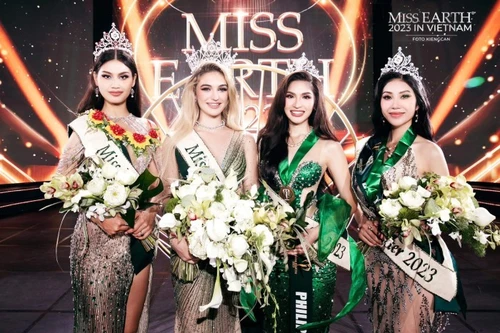 Người đẹp Albania đăng quang Miss Earth 2023, Đỗ Lan Anh đạt Á hậu 2