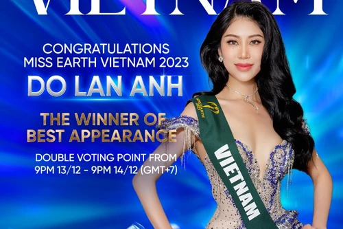 Vượt mặt mỹ nhân Philippines, hoa hậu Lan Anh xuất sắc "ẵm" giải phụ đầu tiên 