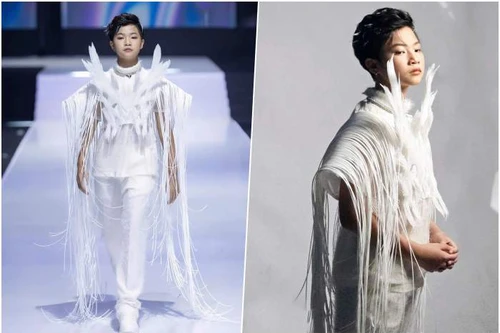 “Chiến binh” Phong Thiên cực ngầu trên sàn diễn Vietnam International Fashion Week