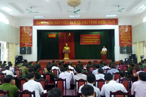 Khai mạc khóa bồi dưỡng kiến thức quốc phòng – an ninh