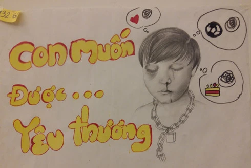 Hơn 100 bức tranh ấn tượng, truyền tải thông điệp "Cùng loại bỏ bạo lực với trẻ em"