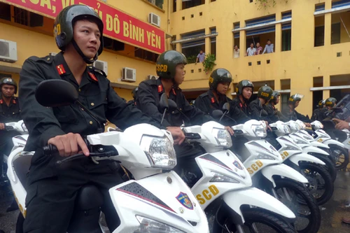 CATP tiếp nhận 50 xe mô tô do Công ty YAMAHA tài trợ