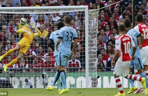 Siêu phẩm của Giroud giúp Pháo thủ “kết liễu” Man City