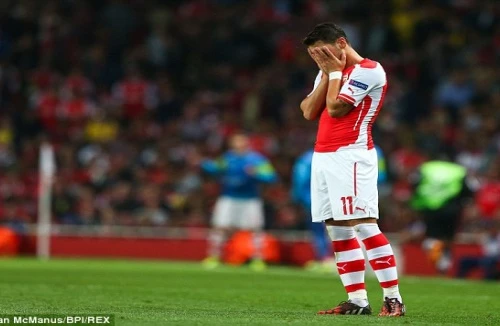 Arsenal “thủng” lỗ chỗ hàng thủ, mỏi mắt chờ Ozil