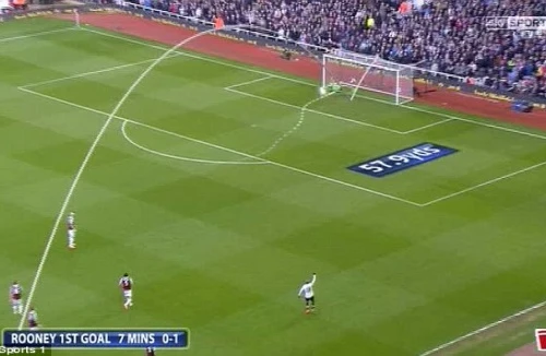 Lập siêu phẩm vào lưới West Ham, Rooney được đưa lên “mây xanh”