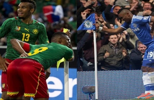 Eto’o lại ăn mừng bàn thắng theo kiểu “ông già”